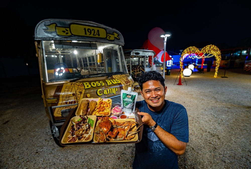 The one-of-a-kind eatery, located at Jalan C.M Yusuff, Taman Chateau, is run by Mohd Ikram Mohadom, 35, who sought to ‘preserve’ the memories of his parents from the era of the old bus services. — Bernama pic   