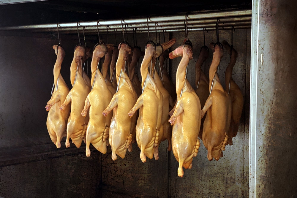 Ducks being air dried. — Picture by CK Lim