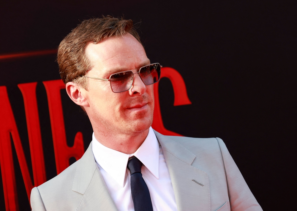 British actor Benedict Cumberbatch arrives for the Los Angeles premiere of ‘Doctor Strange in the Multiverse of Madness’ held at Dolby Theatre May 2, 2022, in Los Angeles, California. — AFP pic