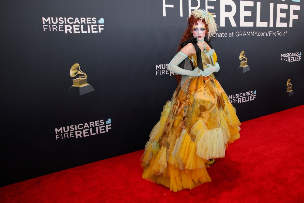 Chappell Roan poses at the red carpet during the 67th Annual Grammy Awards in Los Angeles, California, U.S., February 2, 2025. — Reuters pic