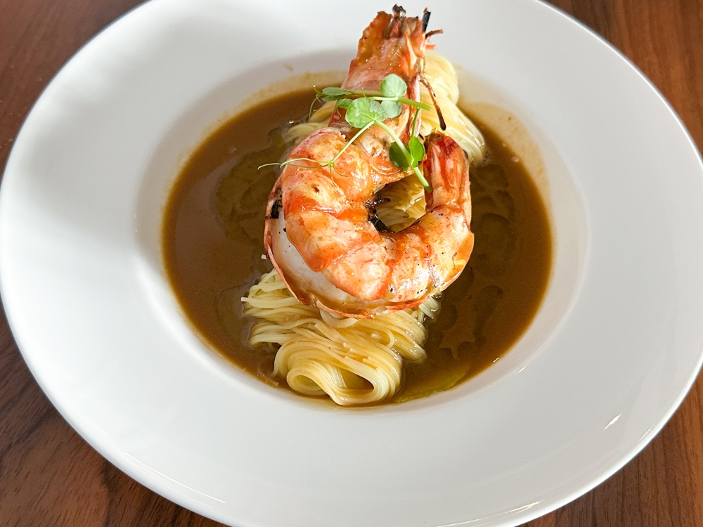 Prawn Bisque Pasta is the perfect way to deep dive into rich crustacean flavours — Picture by Lee Khang Yi