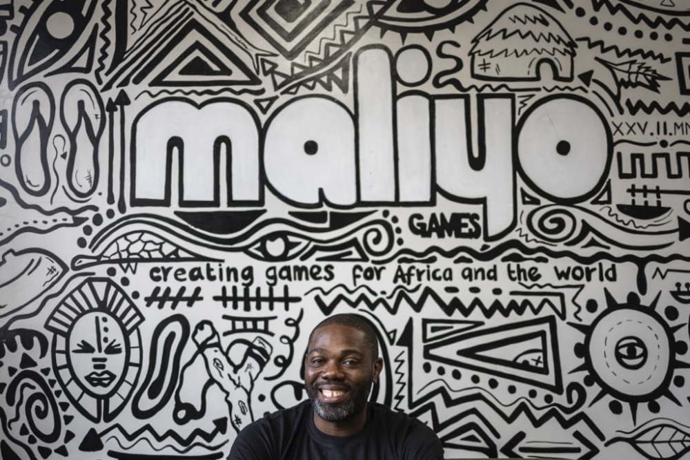 Maliyo Games founder Hugo Obi poses for a photograph in his office in Lagos on January 20, 2025. — AFP pic