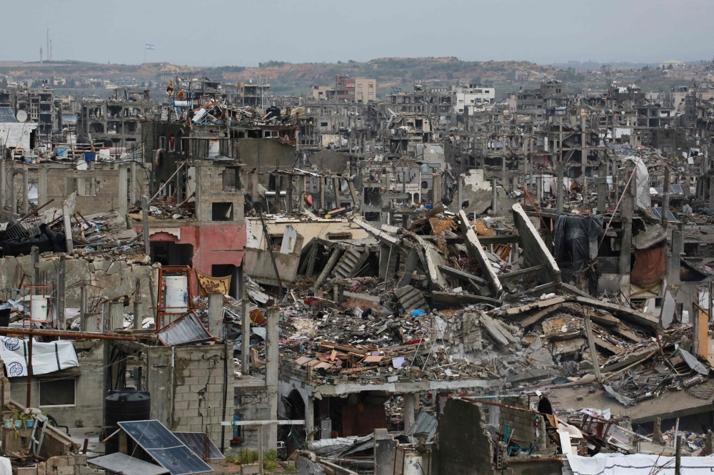 A general view shows a destroyed neighbourhood in Jabalia in the northern Gaza Strip on February 5, 2025. — AFP pic