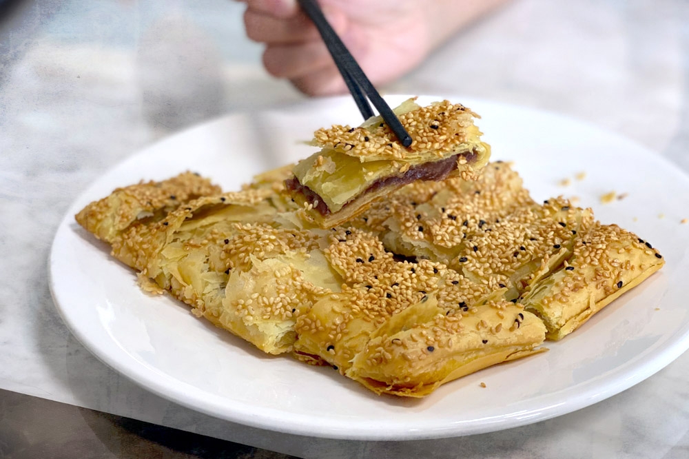 Red Bean Pancake with Sesame Seeds. — Picture by CK Lim 