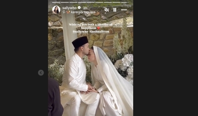 Actress Siti Saleha weds fashion designer beau Joshua Fitton in elegant, intimate setting