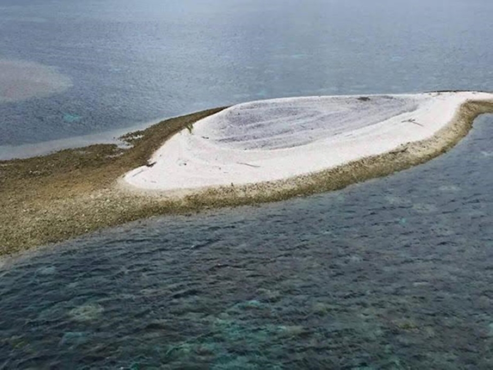 Beting Patinggi Ali is a coral reef area located in the South China Sea, approximately 100 kilometres off the coast of Sarawak in Malaysia. — Picture courtesy of Ministry of Defence