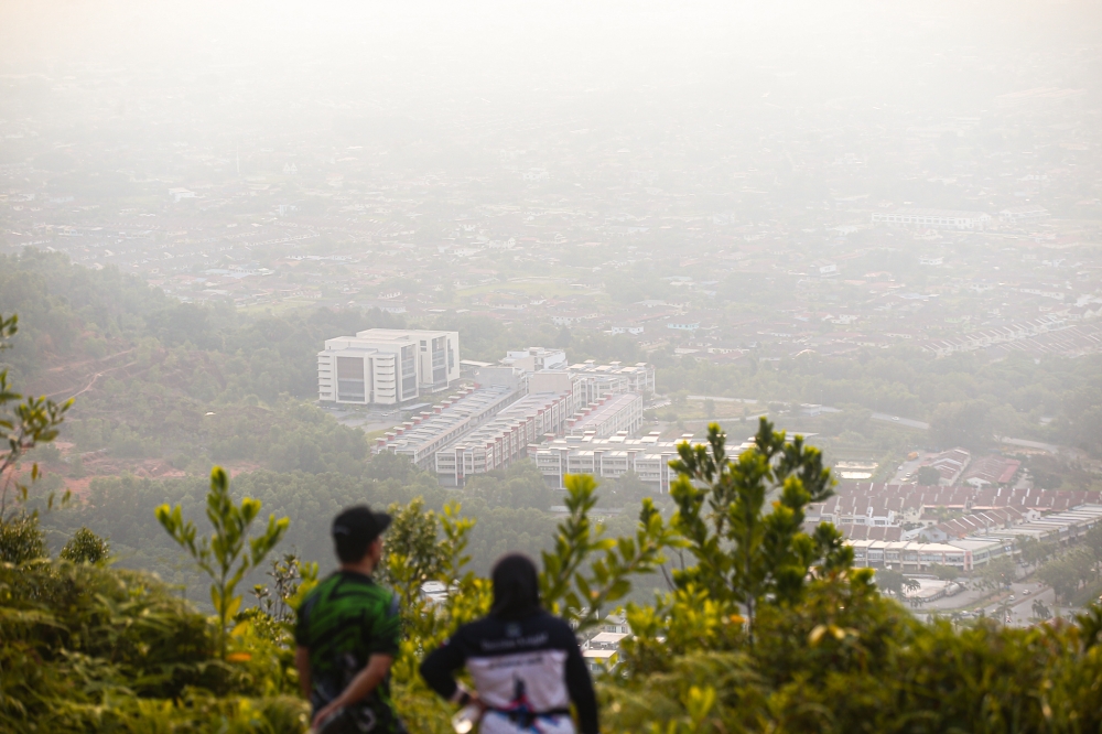 A view of Ipoh from the top of Bukit Kledang. — Picture by Farhan Najib