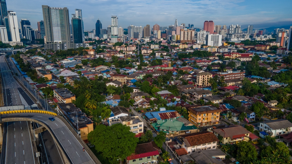 This file photograph shows a general view of Kampung Baru, Kuala Lumpur, on April 12, 2022. — Picture Shafwan Zaidon